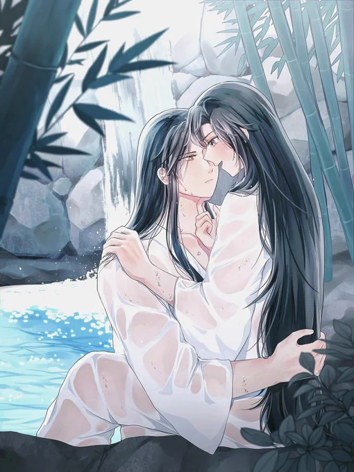 冷泉にて
#忘羨 #mdzs 