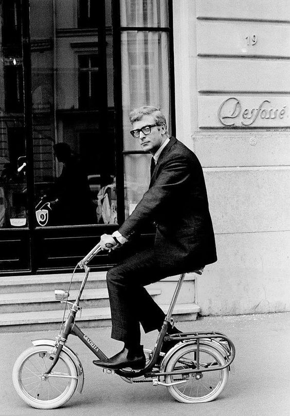 Someone got a new bike for his birthday! Many happy returns to Michael Caine        