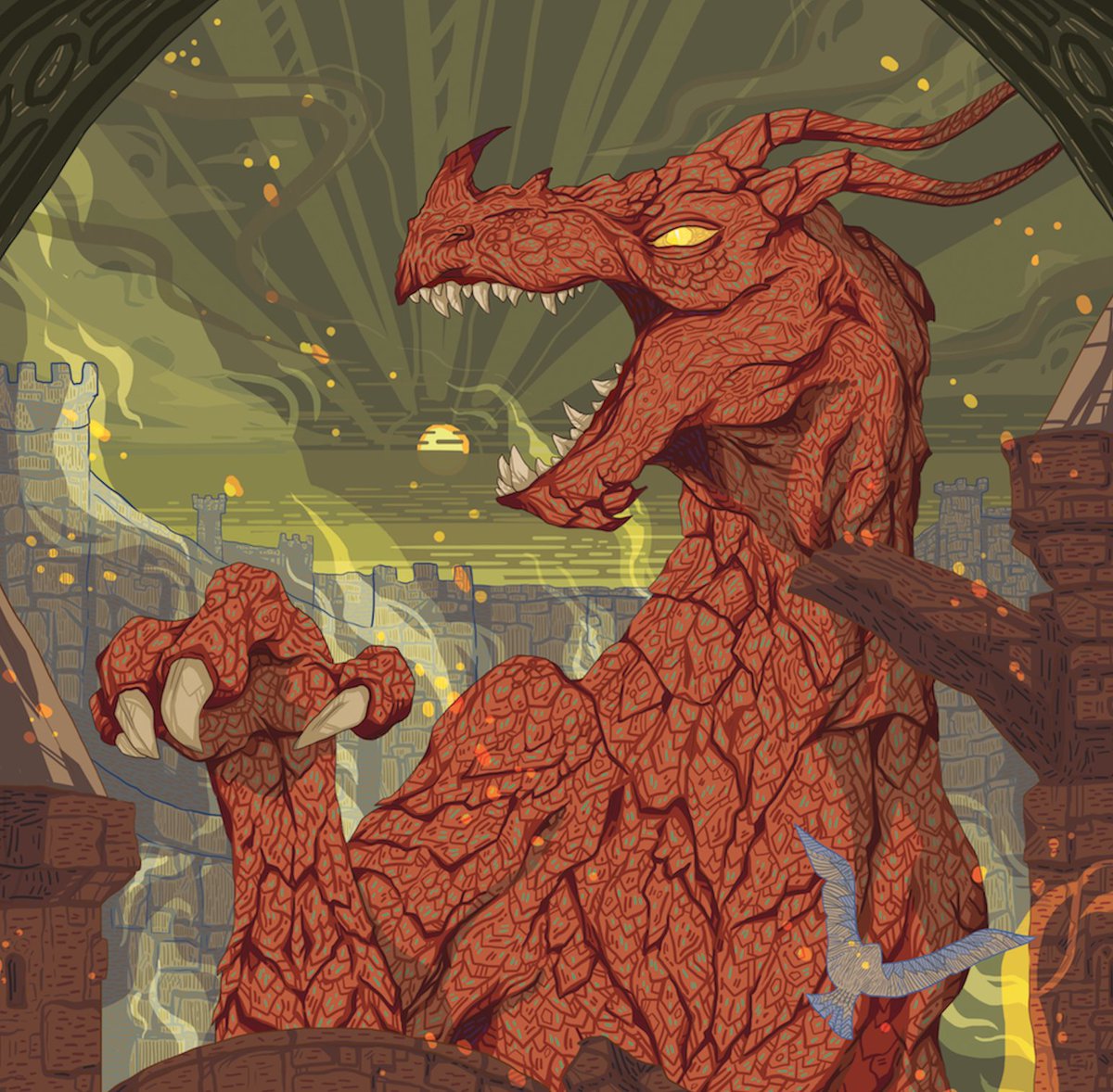 IroFeidia's tweet photo. Red Dragon illustration.
.
.
Working with flat colours and lines.
So many lines.
.
#digitalillustration https://t.co/rxMoEOjKOH