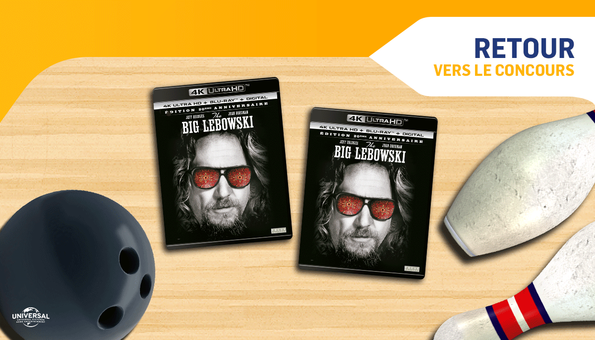 BackToUniversal's tweet photo. RT + FOLLOW pour tenter de remporter #TheBigLebowski en 4K Ultra HD + Blu-ray™ 📀🎁 https://t.co/zlCvm83hJv