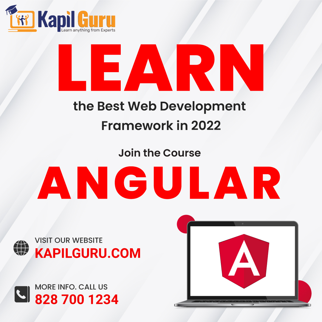 KGuru_edutech's tweet image. Learn the best web development #framework in 2022. Join the course #ANGULAR. Login to Kapilguru.com
join us : kapilguru.com
Register Now : kapilguru.com/.../Angular...…
#Angularcourse #onlinecourses
#coursesinonline
#SoftwareCourses
#computercourses
#kapilguru