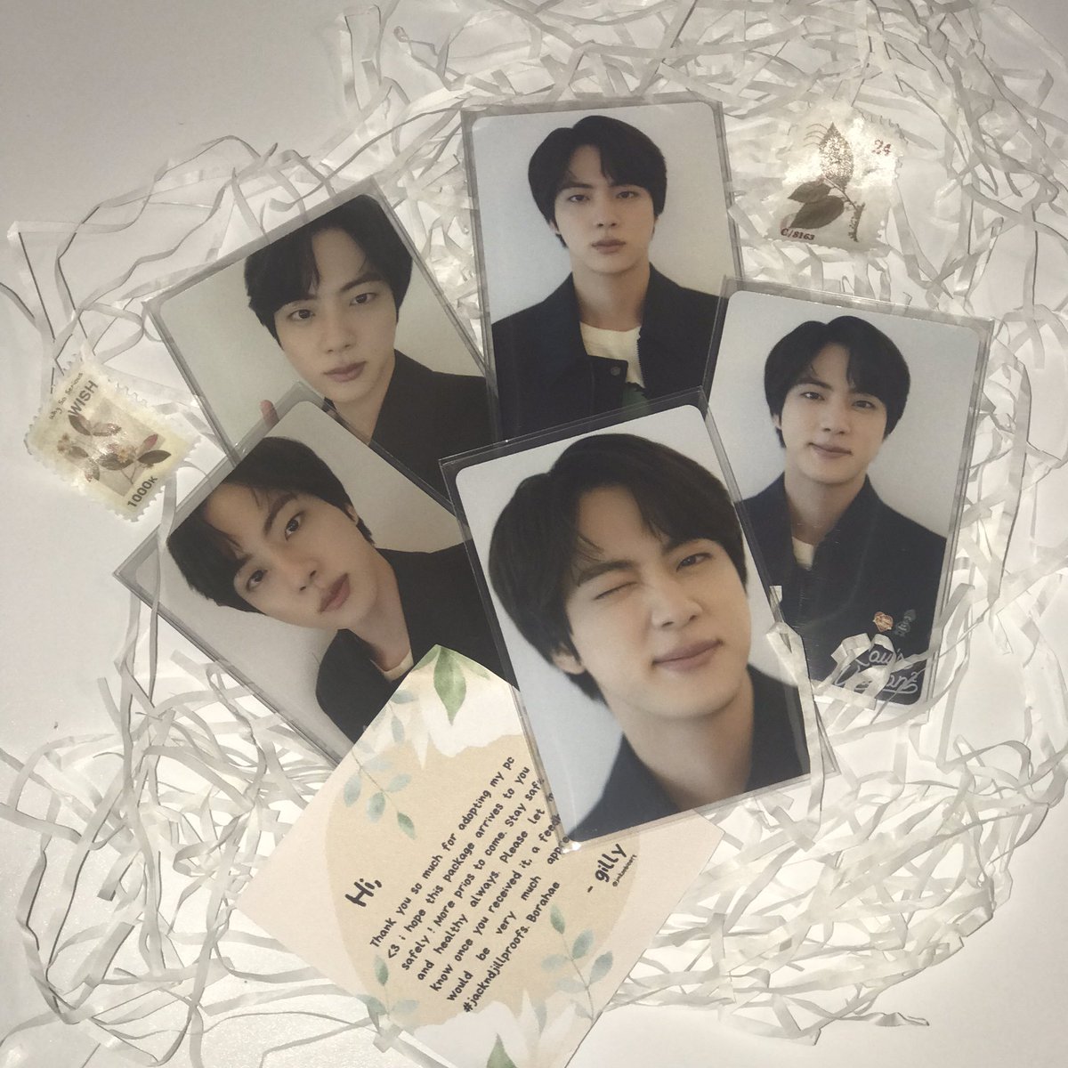 kore_fai's tweet photo. •*✦ #koreFinds ✦*•
—mail from @jinkoobicart .
gilly!!!! thank u for this tingi hehe super ultra mega fast transaction HAHAHA thank u for packing jinnie well he came home safely!! ♡ https://t.co/T66DIX2W3Q