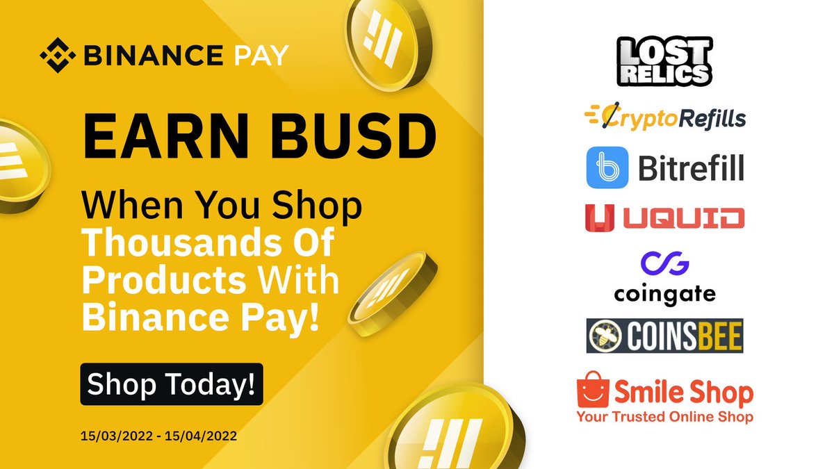 binance Shop with Binance Pay's top 7 merchants for the opportunity