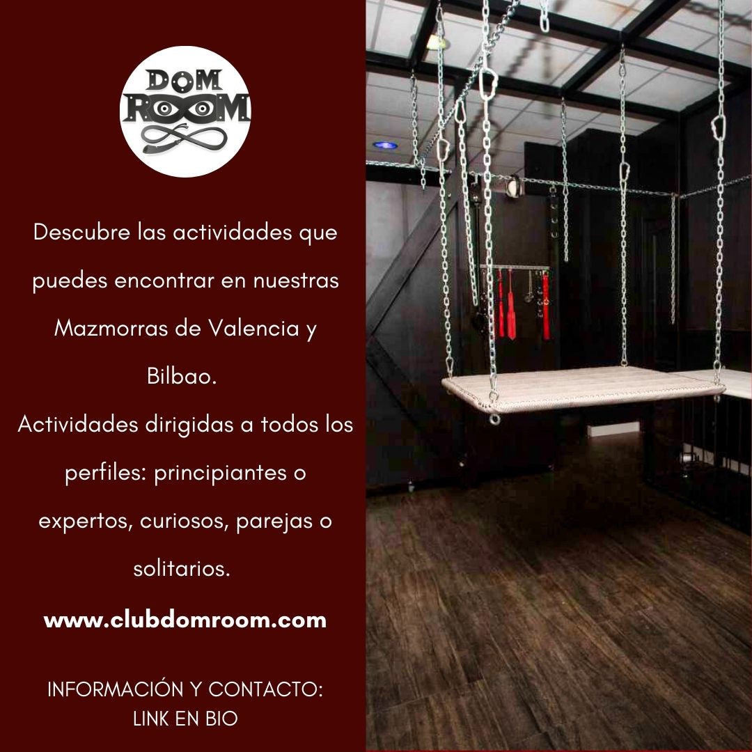 ClubDomRoom's tweet photo. Visita nuestra web https://t.co/nMB3kFxaQl y conocerás el calendario de #eventosBDSM que puedes vivir en nuestras #instalacionesBDSM.
Organización de #eventosBDSM #Viajes #alquierdemazmorras en Valencia y Bilbao.
DomRoom, Porque tod@s tenemos oscuros deseos. https://t.co/FgROWs9JME