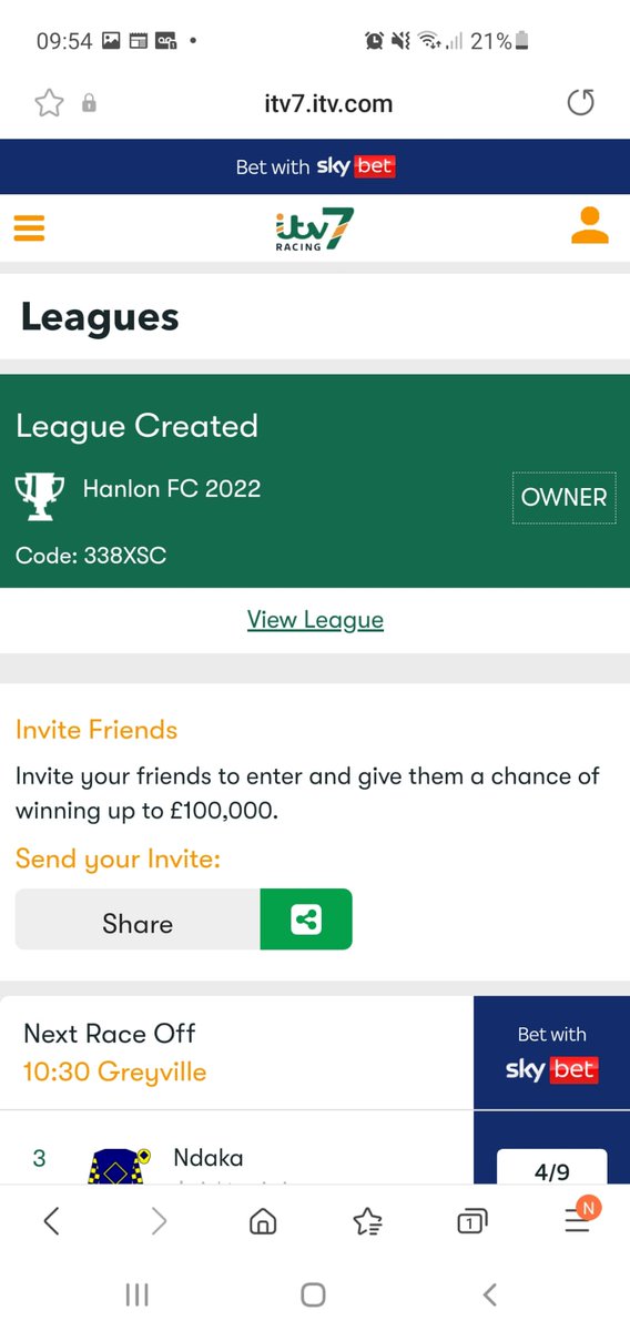 Available for anyone wanting to take part this week 🏇