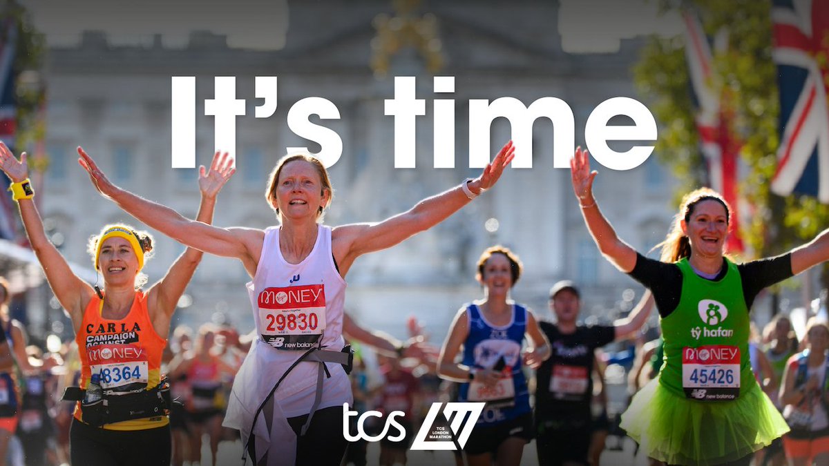 LondonMarathon's tweet photo. 𝐈𝐭’𝐬 𝐭𝐢𝐦𝐞! ⌛️
 
Ballot results for the 2022 TCS London Marathon are dropping in your inboxes today.
 
Best of luck, we’re rooting for you! 🤞
 
#LondonMarathon https://t.co/rDAvQD3ZQp