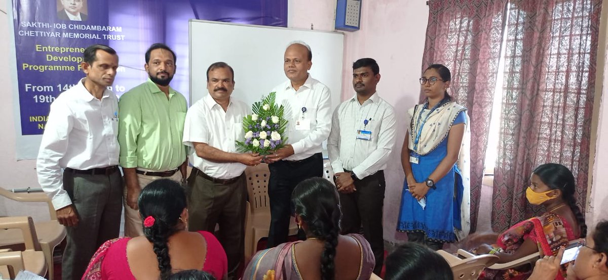 achievershubind's tweet photo. Inauguration of EDP programme at 
Nallapadu, Guntur on 14.03.2022 by Sri. Rajesh Kumar, AGM, IOB, Chandra Mouli Nagar, Guntur, Sri. S. Nagendra Prasad, Asst. Director, BIRED, Sri. Moses, BM,IOB, Nallapadu Br..Sri. Dr. M.Gokul Kumar, Sri. NVR Varma, EDP Faculty and other IOB staff https://t.co/FCsRurAH2m