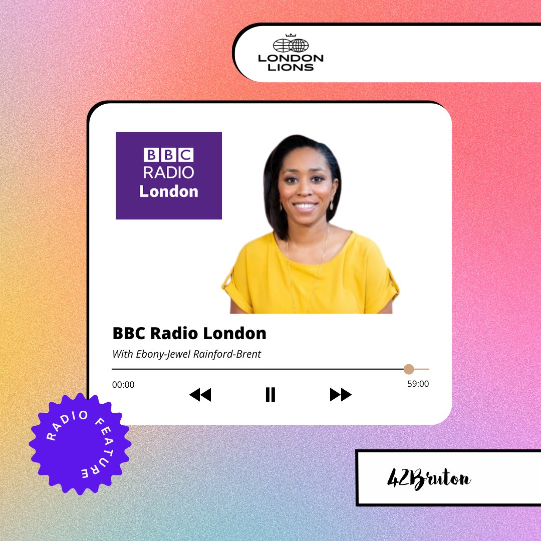 Let’s slamdunk into the weekend with this incredible coverage 🏀
 
Our client @londonlions appeared on <a href="/BBCRadioLondon/">BBC Radio London</a> with the esteemed broadcaster <a href="/ejrainfordbrent/">Ebony-Jewel Rainford-Brent MBE</a> to discuss the outstanding progression of the female team and their mission to inspire a new generation🎙️
