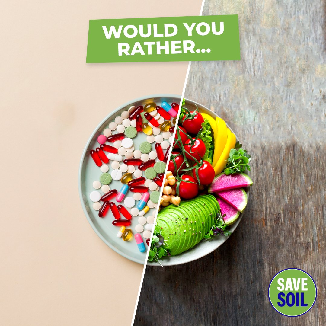 Meenuarya09's tweet photo. And the choice is always ours? 
Save soil ..or save soil??
MINE IS #SAVESOIL 
#saveplanet https://t.co/c5NYkf2p3Q