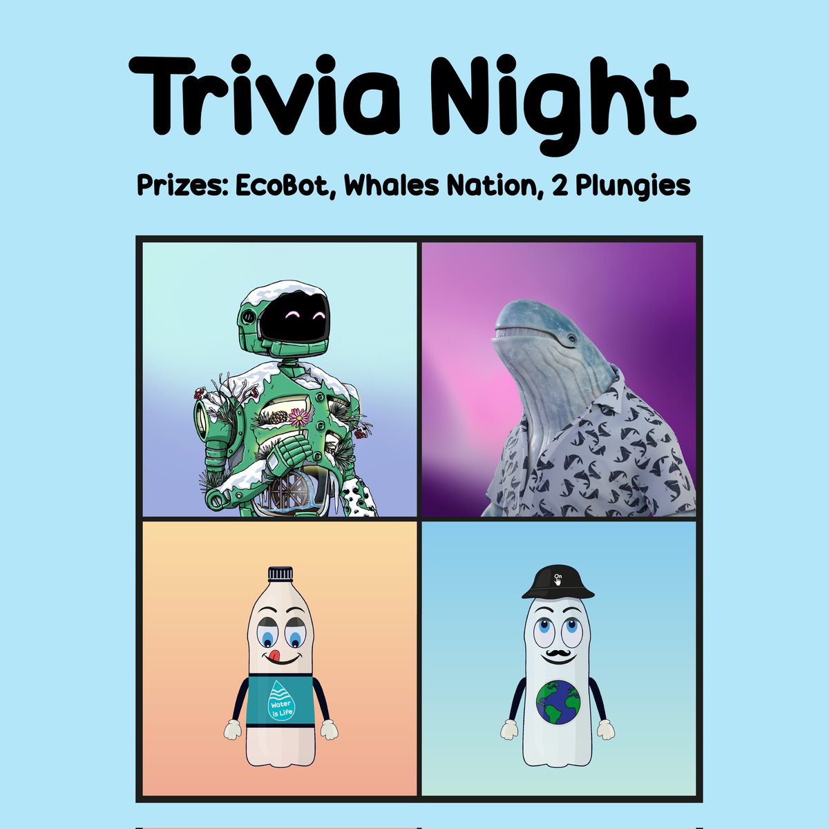 We are hosting trivia tonight! You can win some awesome NFTs 🎉🙌

Topic: Space
Where: discord.gg/hBhWubFt2x
Wen: 5pm EST

Join us! It's gonna be a blast 🥳

#nft #nftcommunity #solananfts #NFTGiveaway #solGiveaway #nfts
