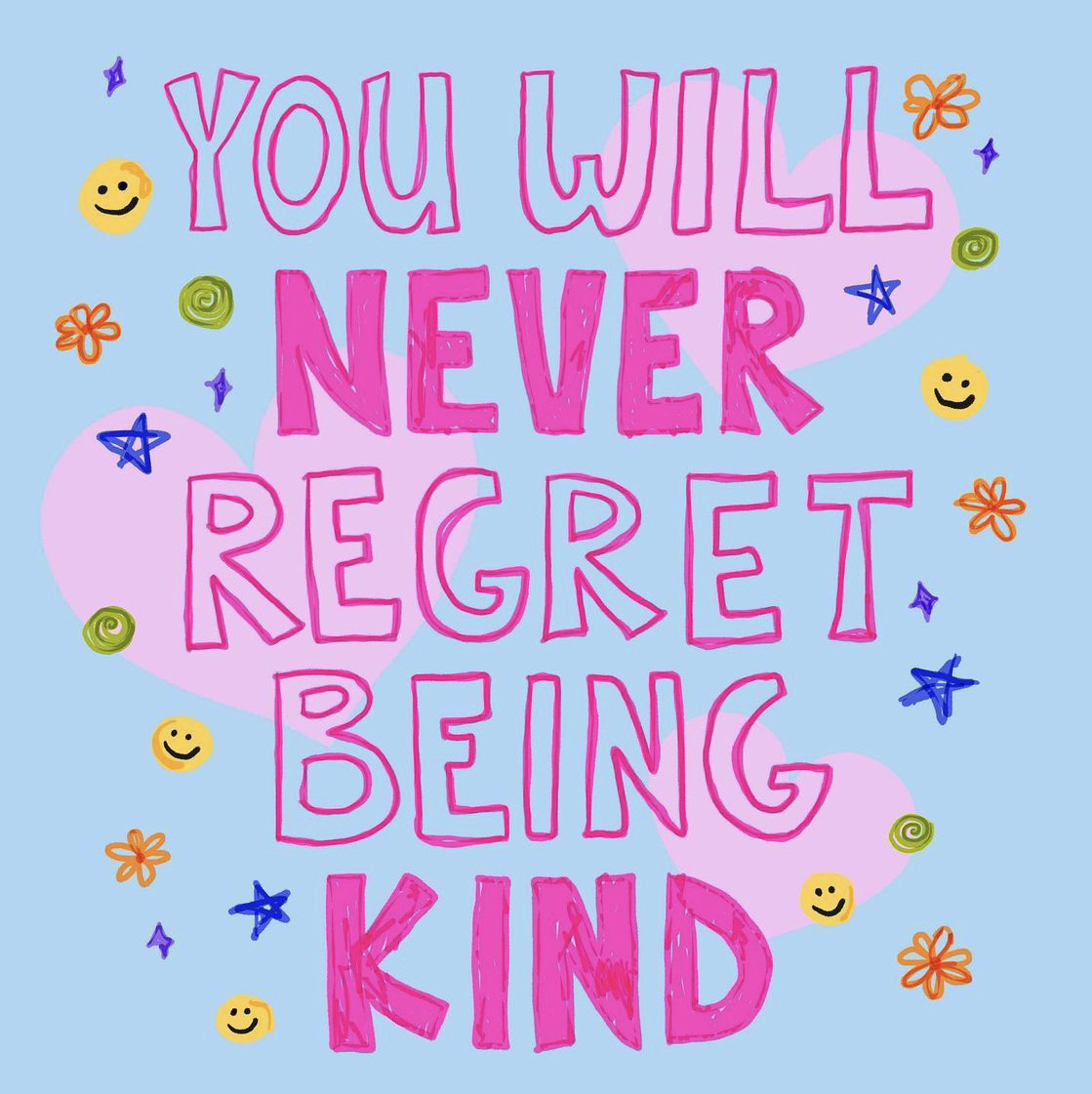 ABAonline's tweet photo. Your Monday reminder to be kind 😉

🎨 @ hannahcpacker on IG https://t.co/LhU3gCPa7X