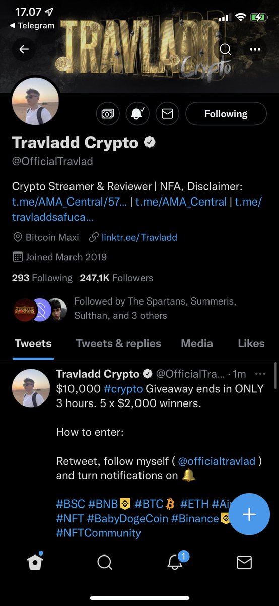 Itsproinc's tweet photo. @travladd Goodluck everyone, god speed 🎉 https://t.co/RXcz8nnQYl