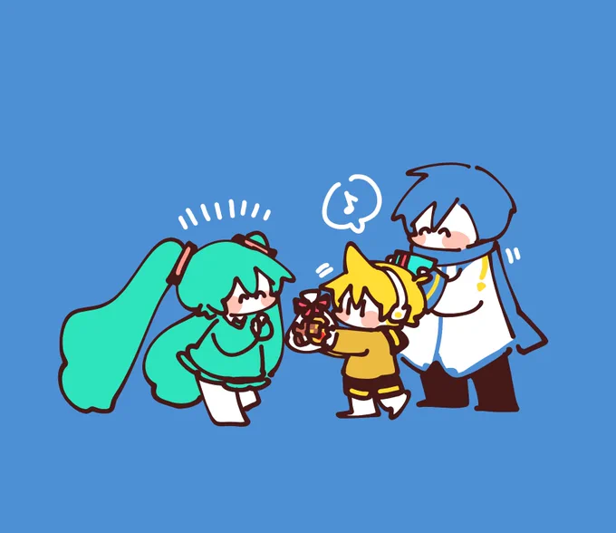 ホワイトデ-にお返しをするボカロ達( ¨̮⋆) 