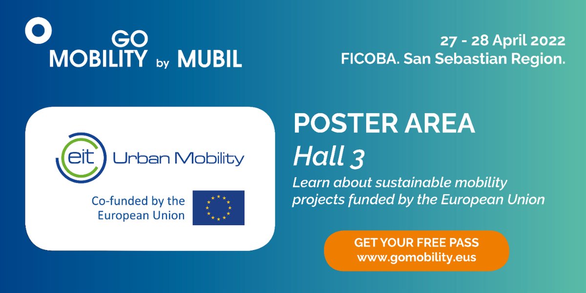 mubilexpo's tweet photo. 📣#GoMobility2022: CONFIRMED POSTERS from @EITUrbanMob : #eULTIMATE #MultiDEPART #BusinessCreation
➡️https://t.co/5lBA5p46xO
➡️https://t.co/BPGFIgfmeO
➡️https://t.co/WZX5GhyXFF
🗓️27 - 28 / April / 2022
📍Ficoba | San Sebastian Region
📝Get your free pass:
https://t.co/ZmOeuv6jCg https://t.co/dJA9ikvy9M