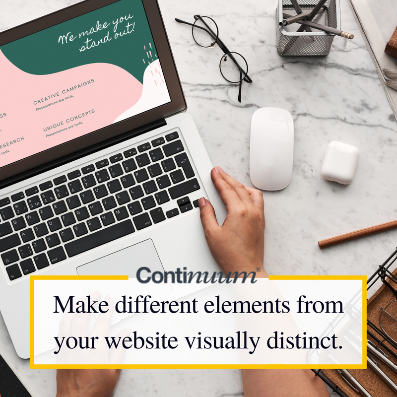 WeAreContinuum's tweet photo. 👌 A visually distinct page layout is one of the most important goals for UX designers.

It is a way of maintaining a fluid user journey and engaging user experience. 👁‍🗨

📧 Contact us for consultation: https://t.co/jYfuHra959

#Continuum #OnlineReputation #Branding https://t.co/ayxcFq3L7p