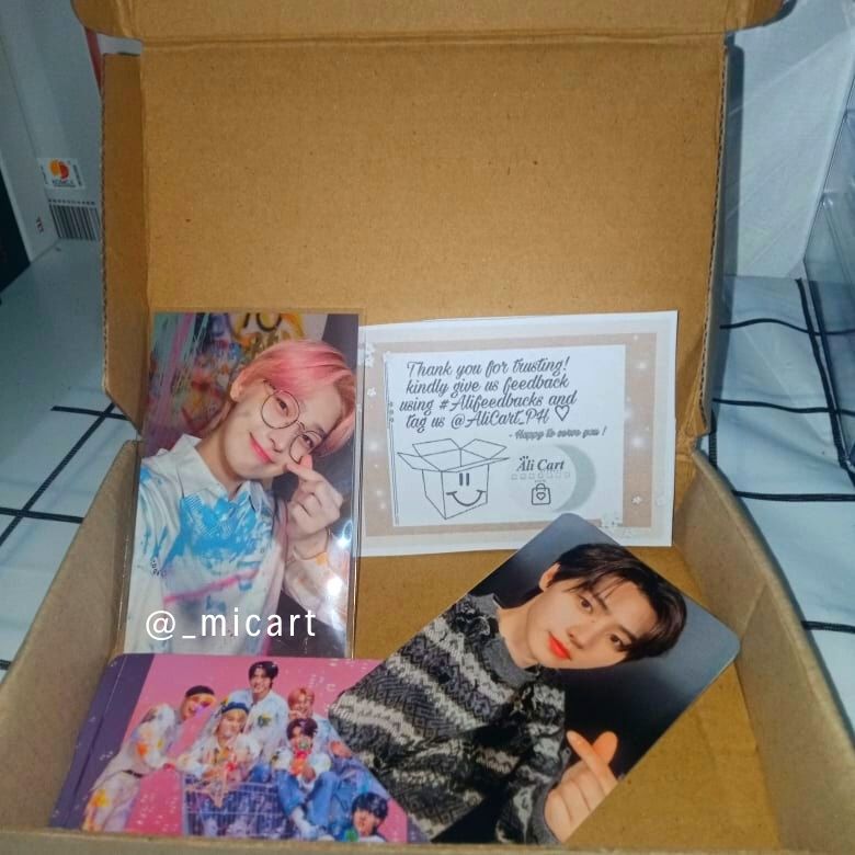 _micart's tweet photo. 💌꒰ #Alifeedbacks꒱
. . . 𓂋 @AliCart_PH
Hi po, sorry for late feedback >< sunoo enniv pc came home safely ! thank you so much for packing it well. 'til next time po <3 https://t.co/1ZH3DxtsyM