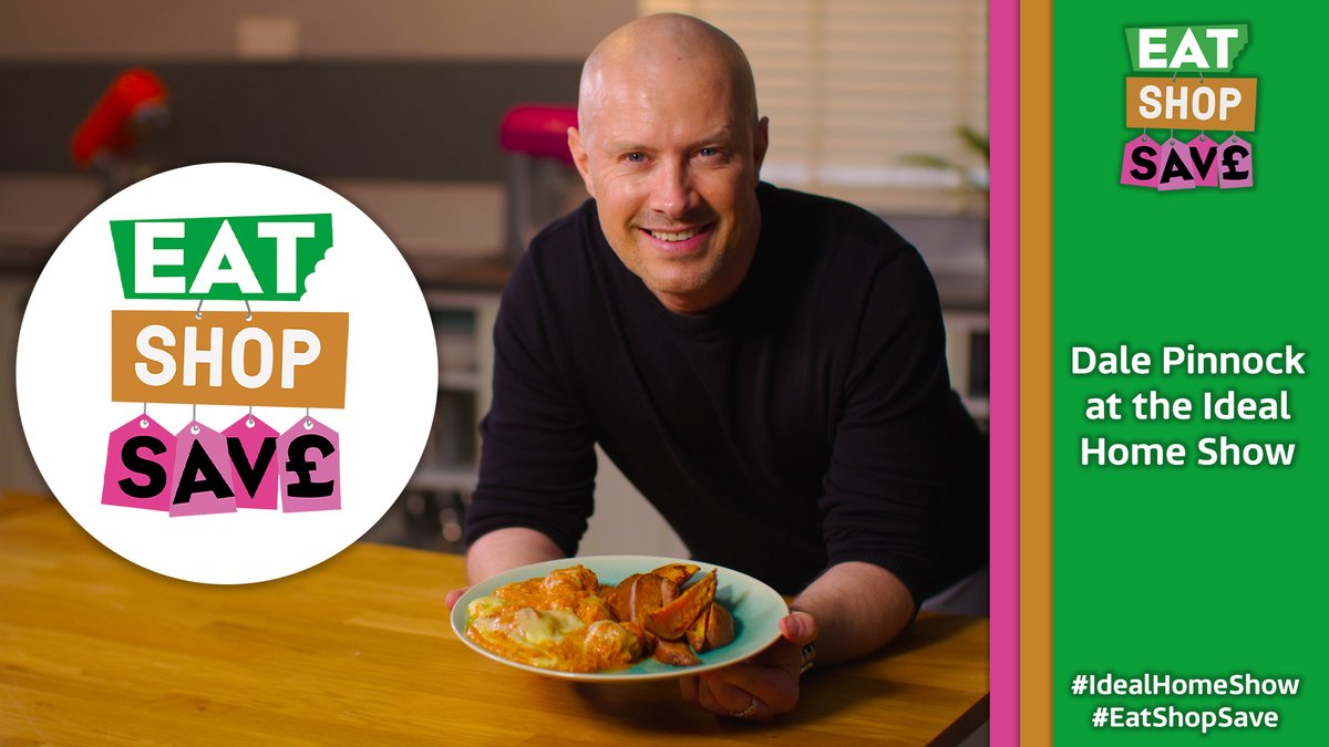 eat_shop_save's tweet photo. Dale Pinnock is at the @ideal_home_show today at 1:30pm and tomorrow at 12:30pmβ°
Come on down to learn how you can make some delicious, healthy and cost effective meals! π#EatShopSave #IdealHomeShow https://t.co/4aKWZP0VM7