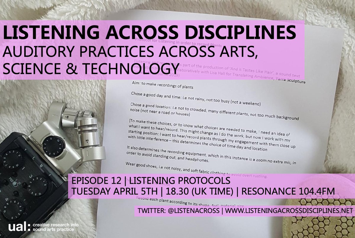 Listening Across Disciplines II tweet media