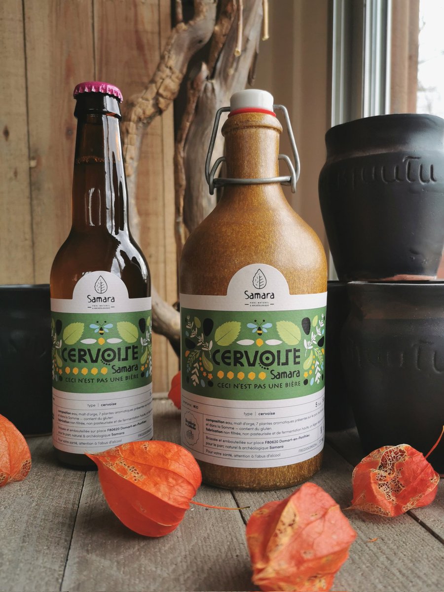 Samara_Parc's tweet photo. 🍻Nouveau look pour la #cervoise Samara @Samara_Parc ! Brassée à la Brasserie de la Somme @BDLSOMME !
#samaraparcarcheologique
#sommepatrimoine https://t.co/z8p4ak5SY0
