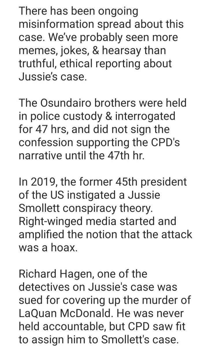 CocoWiggy's tweet photo. Well said 👏🏾

And I urge some of y'all to see what is really going on...

#FreeJussie #JussieSmollett #CookCountyJail #JudgeJamesLinn #DanWebb #KimFoxx https://t.co/MpaTqpY1nF
