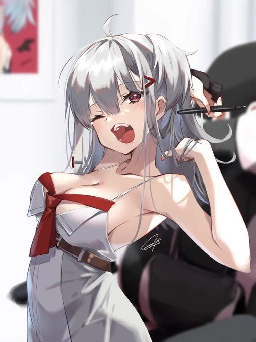 #ホワイトデーは銀髪白髪を愛でる日
🥱🥱🥱 