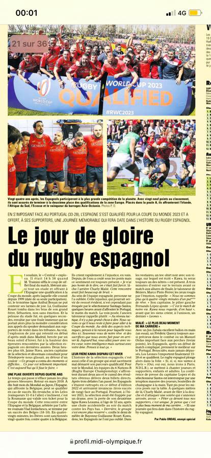 #XVdelLeón | 🇫🇷 Noticia en <a href="/midi_olympique/">Midi Olympique</a> 👌 

Merci, <a href="/Pablordas/">Pablo Ordas</a> ✍️

#VamosLeones #RWC2023