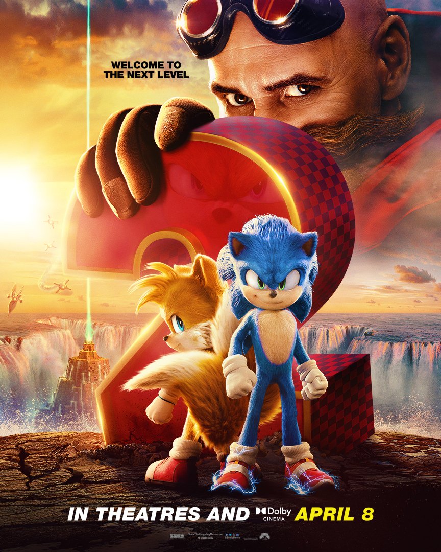 Twitter hashflags, AR filter and new poster sighted for Sonic the Hedgehog 2  - Tails' Channel