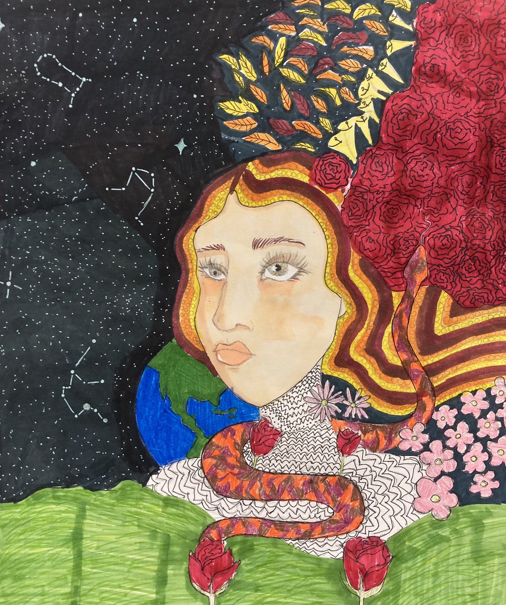 Art_with_MsG's tweet image. 8th Graders Alter-Ego self portrait project! Students explored ways to express different aspects of their personality and identity... beyond impressed with their outcomes! #TeamKidsFirst #MiddleSchoolArt