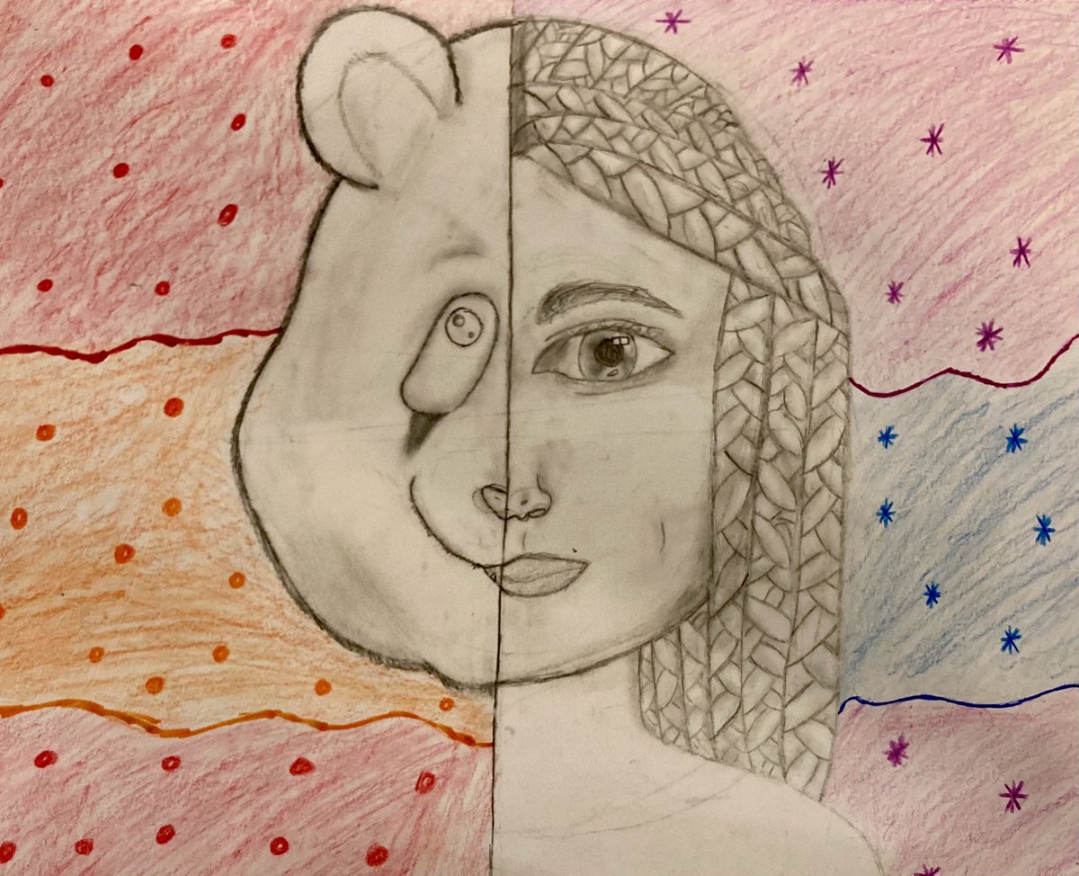 Art_with_MsG's tweet image. 8th Graders Alter-Ego self portrait project! Students explored ways to express different aspects of their personality and identity... beyond impressed with their outcomes! #TeamKidsFirst #MiddleSchoolArt