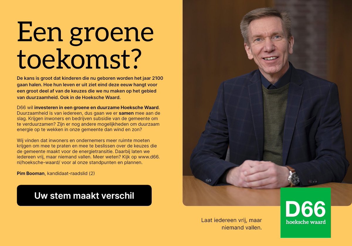 D66 Hoeksche Waard tweet media