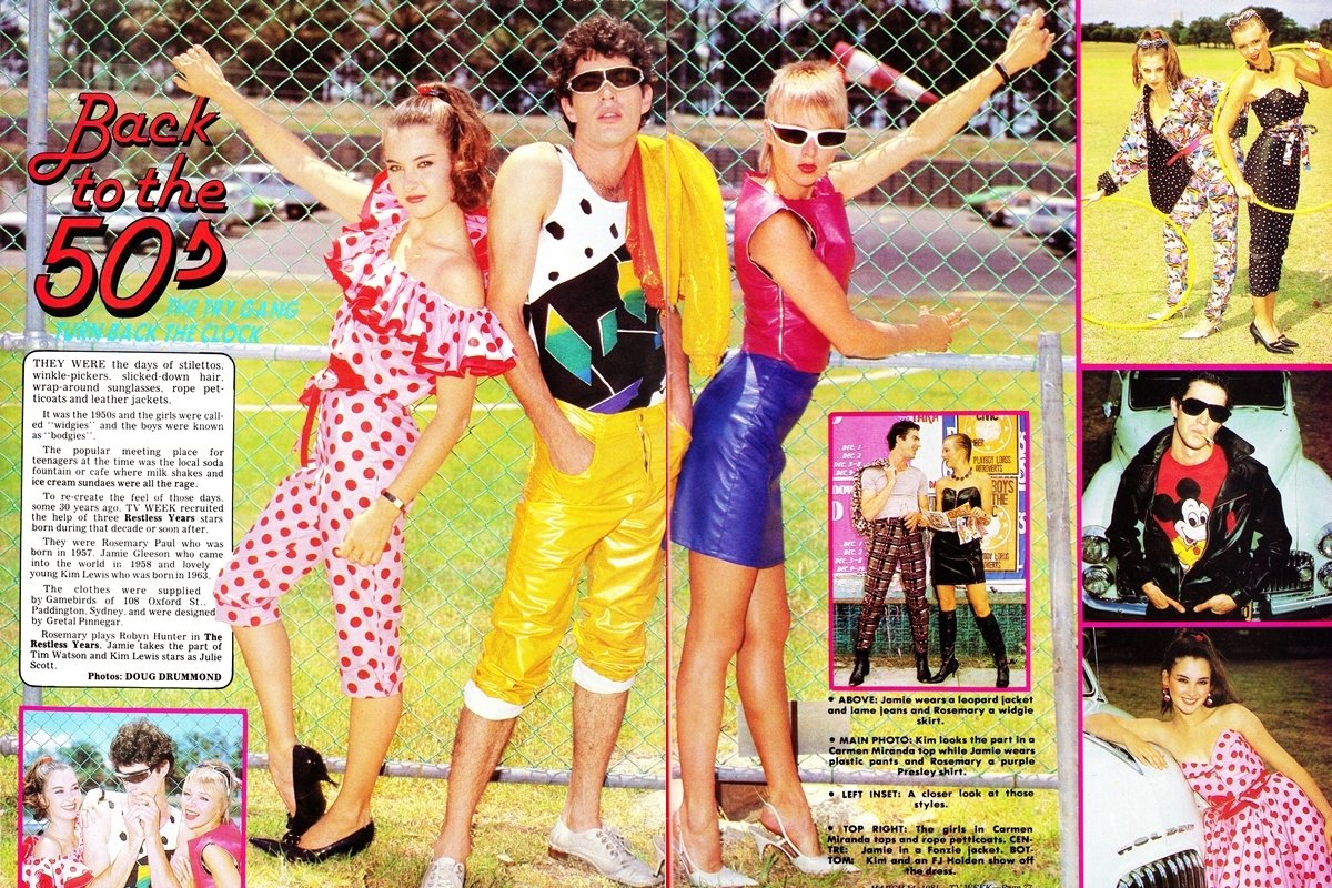 TelevisionAU's tweet photo. Today, 1981: Malcolm Thompson and Zoe Bertram from #TheRestlessYears on the cover of @TVWEEKmag
- The cast of the new @Channel10AU series "Holiday Island"
- '50s fashion from #TheRestlessYears
- Readers respond to earlier criticism of @abctv #PlaySchool https://t.co/yBxGFZYJwc