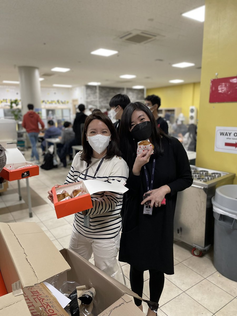 <a href="/GSISKorea/">GSIS | Gyeonggi Suwon International School</a> Observing Pi Day with #SECONDARY students during lunch with a apple pie crème filled surprise!! Math and pie, what an awesome combination! #YOUKnighted #GoKnights <a href="/tabiffy/">Tiffeney Brown</a>