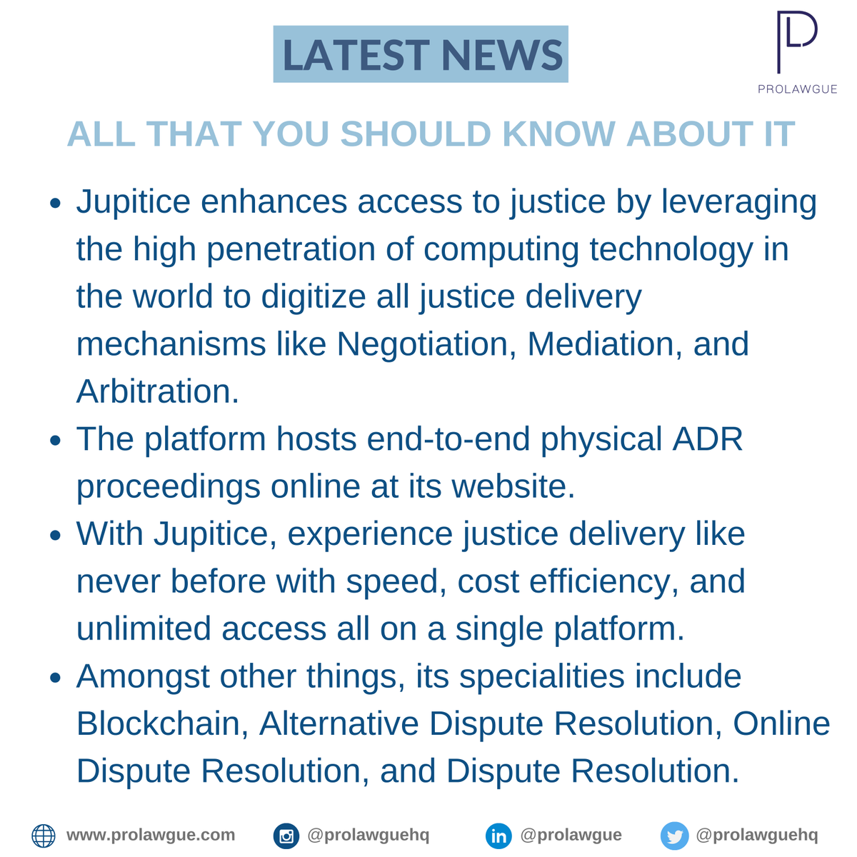 ProlawgueHQ's tweet photo. #LATEST #NEWS! 🔥
@IndianMediation (IIAM) has signed an MoU with @Jupitice to offer digitalised #ADR services. 💯
We've covered all that you'd need to know about it! 👇
Source: https://t.co/xUIsqOI7uj
#prolawgue #lawtwitter #legaltech #legaloperations #investment #onlinedispute https://t.co/ie50YJyiMr