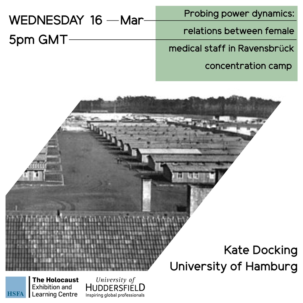 What are you doing on Wednesday at 5 pm? Are you interested in women's history? Join @kate__1995 + @DrSambells for our event: Probing power dynamics: relations between female medical staff in Ravensbrück concentration camp. More info: bit.ly/probingpowerdy… @CHICAMatHud