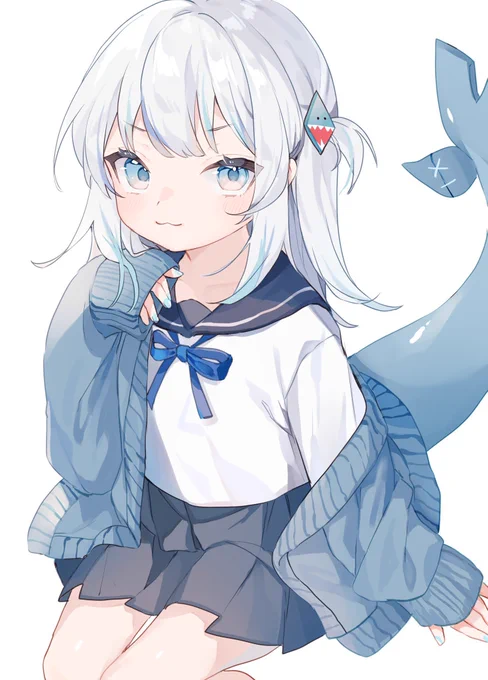 🤍💙 #ホワイトデーは銀髪白髪を愛でる日 