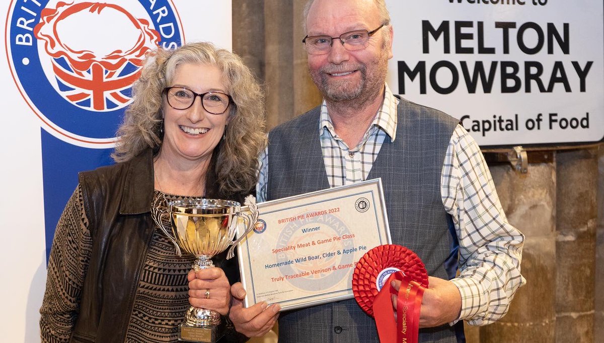 Another fantastic <a href="/BritishPies/">British Pie Awards</a> last week with a deserved winner in <a href="/TrulyTraceable/">Truly Traceable</a> with a wild boar &amp; cider pie. Great to see our sponsored category go from strength to strength 🥧🥧🥧🥧🥧