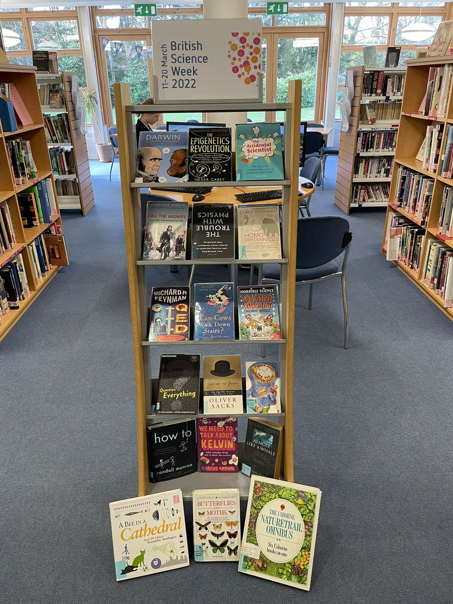 RyeLibrarian's tweet photo. Happy #BritishScienceWeek2022 everyone!! 
#science #librarytwitter #learning #reading https://t.co/auhnq4uTXe
