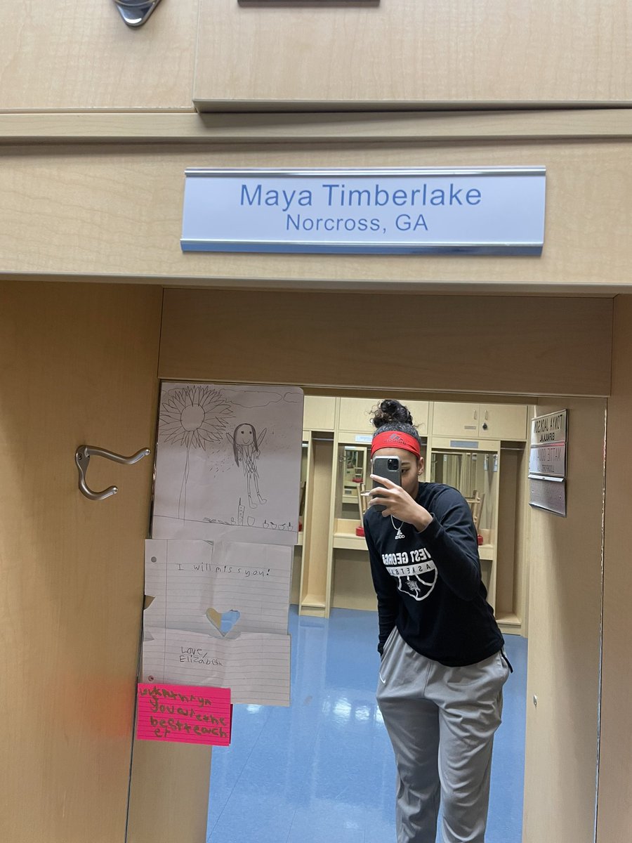 Maya_Timberlake's tweet image. A little added motivation for post season this morning from my students! #futurewolves @UWGAthletics