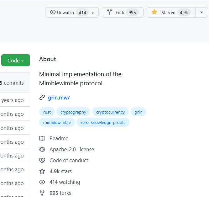 mw_grin's tweet photo. $Grin is opensource ⚙️,it is unique features attracts brightest mind of Developers and contributers.

 Check it ツ #rust #rustlang #MimbleWimble
https://t.co/irLYlxFsXg https://t.co/YxwLLCXre9