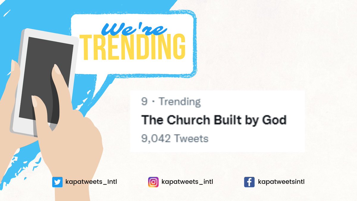 Kapatweets_Intl's tweet photo. Our tagline is now trending!
Thanks be to God!

Let us keep tweeting, Kapatweets!

The Church Built by God 
#PureDoctrinesOfChrist https://t.co/gdbygcU7MT