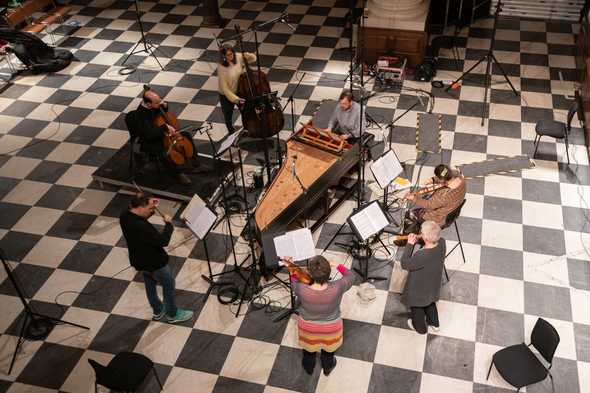 resonusclassics's tweet photo. Here's a glimpse from a recent recording session we did with the inspirational Orchestra of the Age of Enlightenment @theoae and harpsichordist @devinemusicman Steven Devine. Watch this space for more on this exciting project! #jsbach #stjohnssmithsquare https://t.co/j3UFl1GzxJ