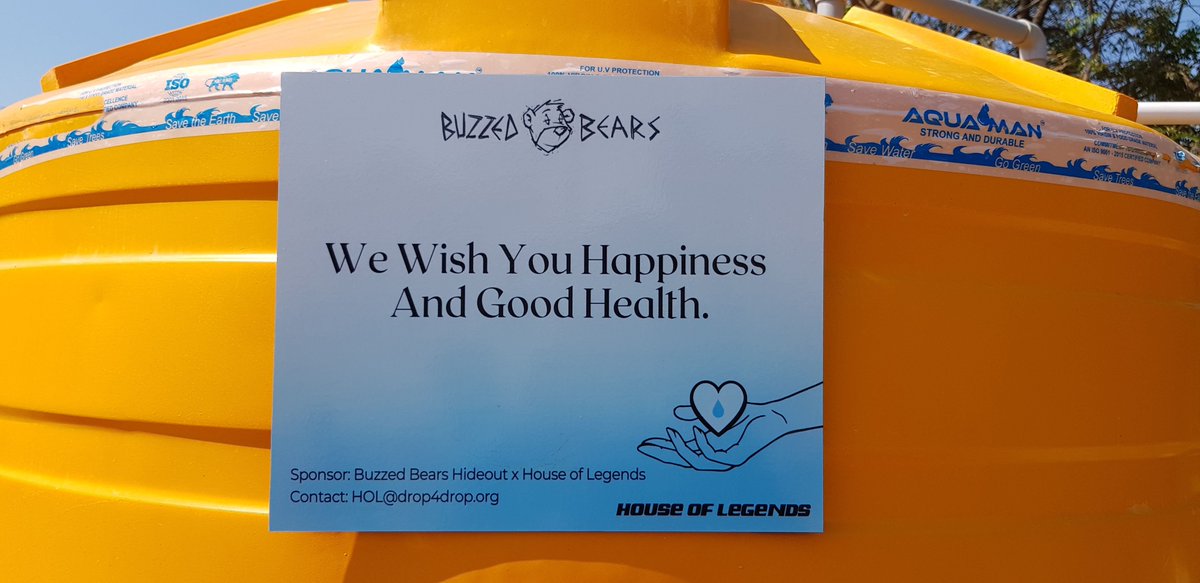 BuzzedBears's tweet photo. We are above all, A COMMUNITY, and we are proud to see the results of our collaboration with @TheLegendsNFTs for @drop4drop
If you can, try and get your paws to help the ones in need! 🐻🍯🚰🫂
https://t.co/Of4ULhO4zf
#BBH #drop4drop #houseoflegendsnft #savewater #doyourpart https://t.co/kUxVKLLpu8