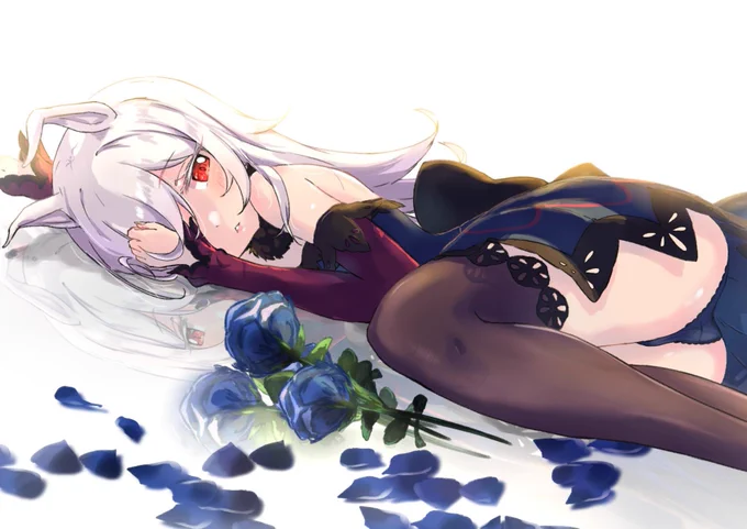 #ホワイトデーは銀髪白髪を愛でる日
アルビノライスちゃん 