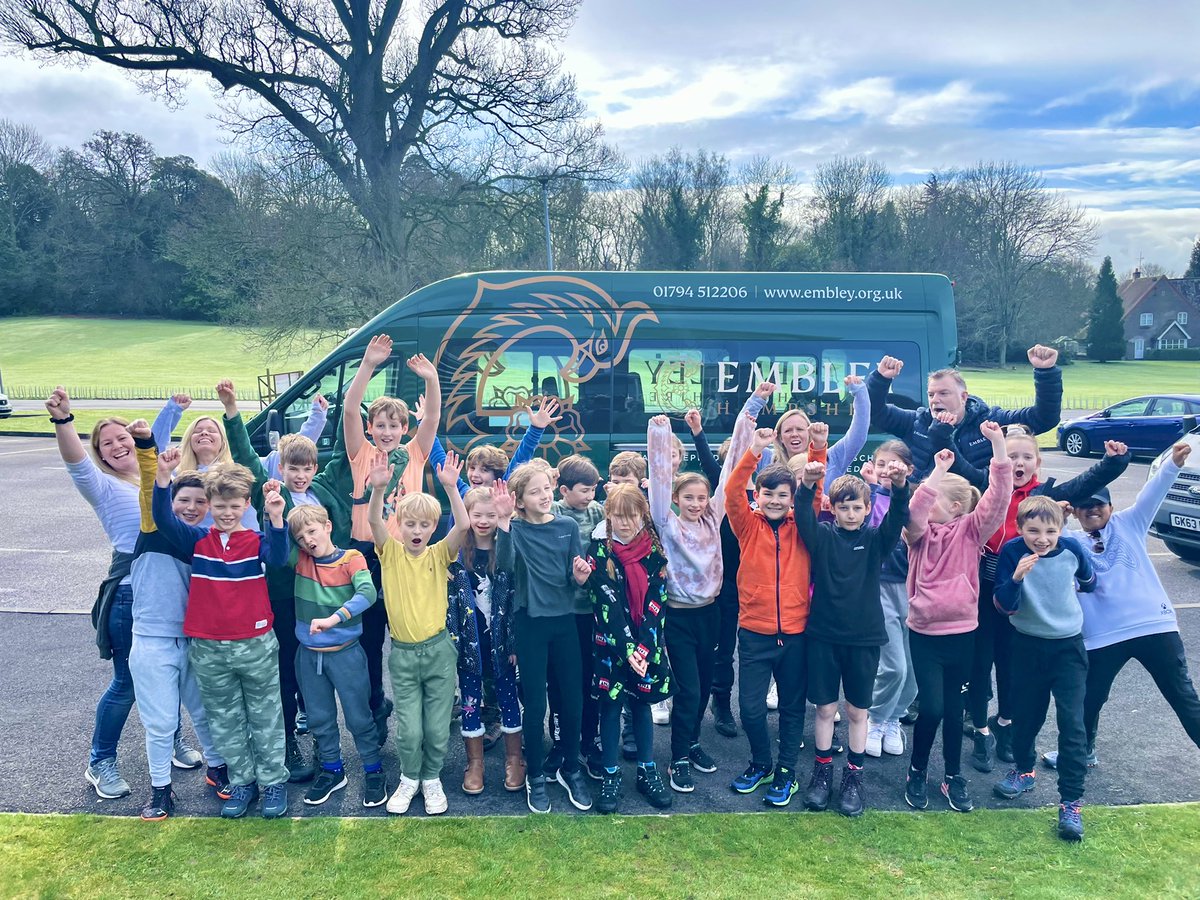 EmbleyHampshire's tweet photo. And they’re off! Our Year 5 pupils headed off today on their residential to Avon Tyrell. We will be uploading pictures of their adventures over the next few days to our parent portals, so if you’re a parent, keep an eye out for that! #Embley #EmbleyPrep #AvonTyrell @EmbleyPrep https://t.co/a7uhq2Rd8G