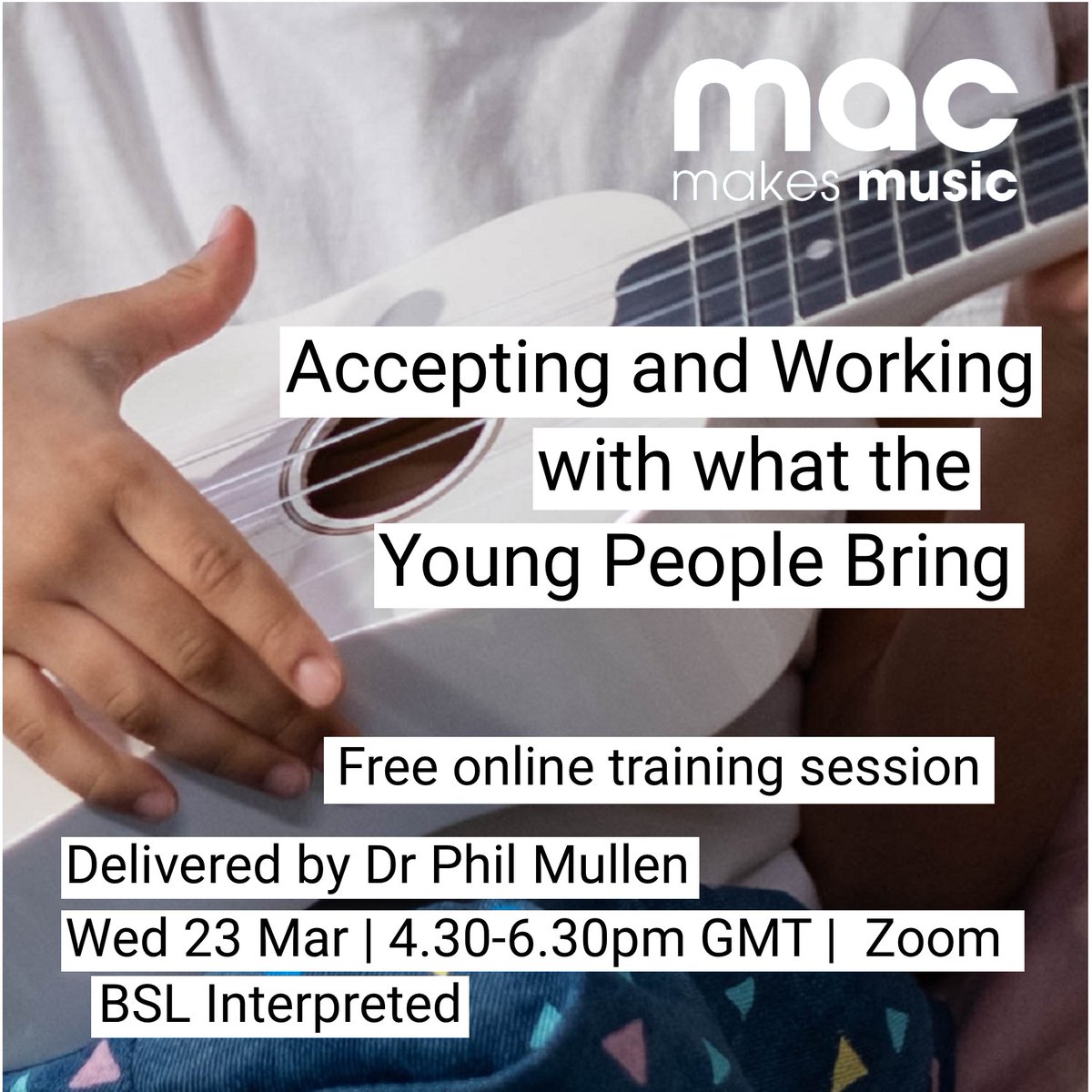 Free online training for #MusicLeaders and #MusicTeachers looking to work more inclusively with children and young people.
Book here: rb.gy/muic41
#MusicalInclusion