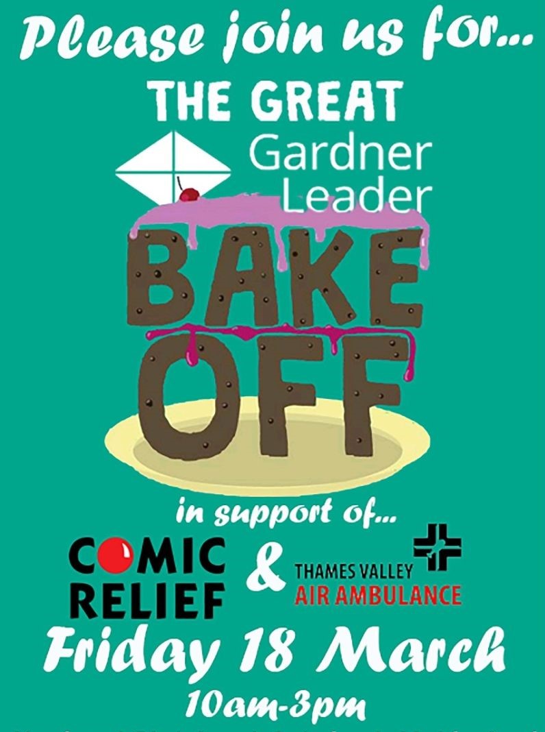 GardnerLeader's tweet photo. We will be hosting our bake off themed #cake sale this Friday to raise much needed funds for @comicrelief and our #charity of the year @TVAirAmb. Please do join us from 10am - 3pm in our #Newbury, #Thatcham, #Maidenhead and #Swindon offices to try our colleagues fantastic cakes. https://t.co/hcD0kgY4BV