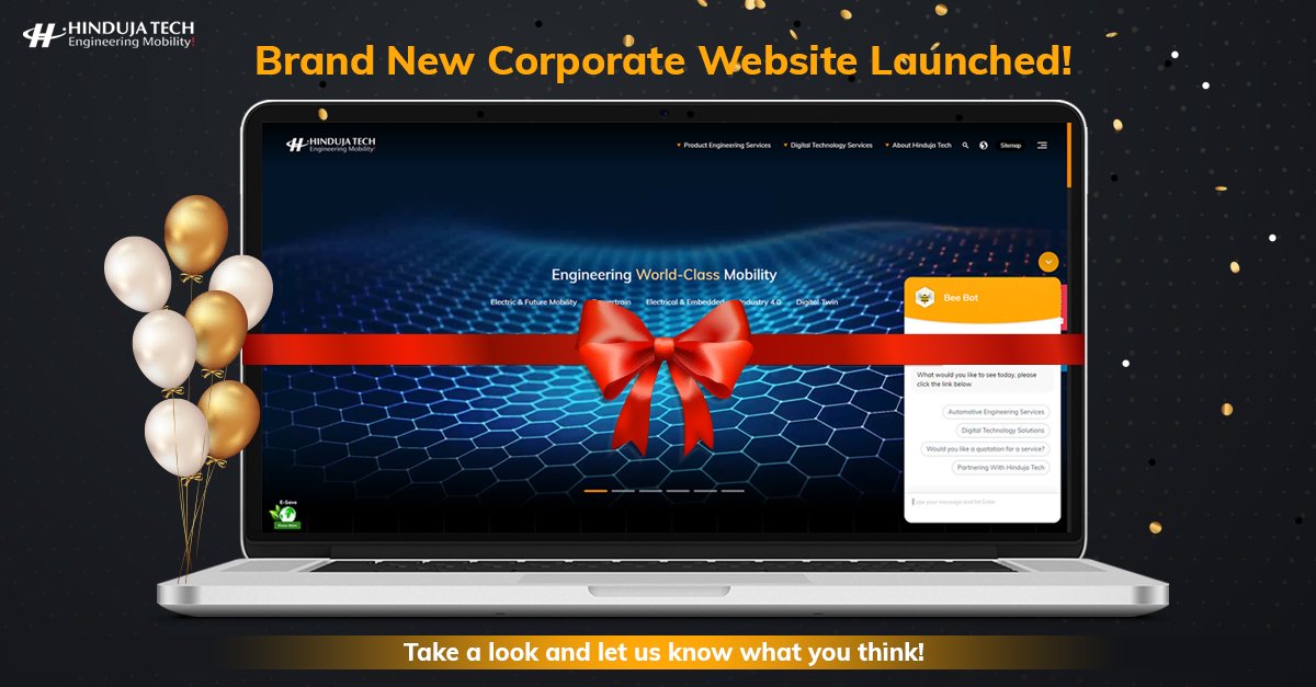 hindujatech's tweet photo. Brand New Corporate Website Launched!🆕
Take a look and let us know what you think!
https://t.co/PjYRlaFoLc
#NewWebsite #NewWebsiteLaunch #DarkWebsite #DarkMode #NightMode #HindujaTech https://t.co/OT9dVVMIfl