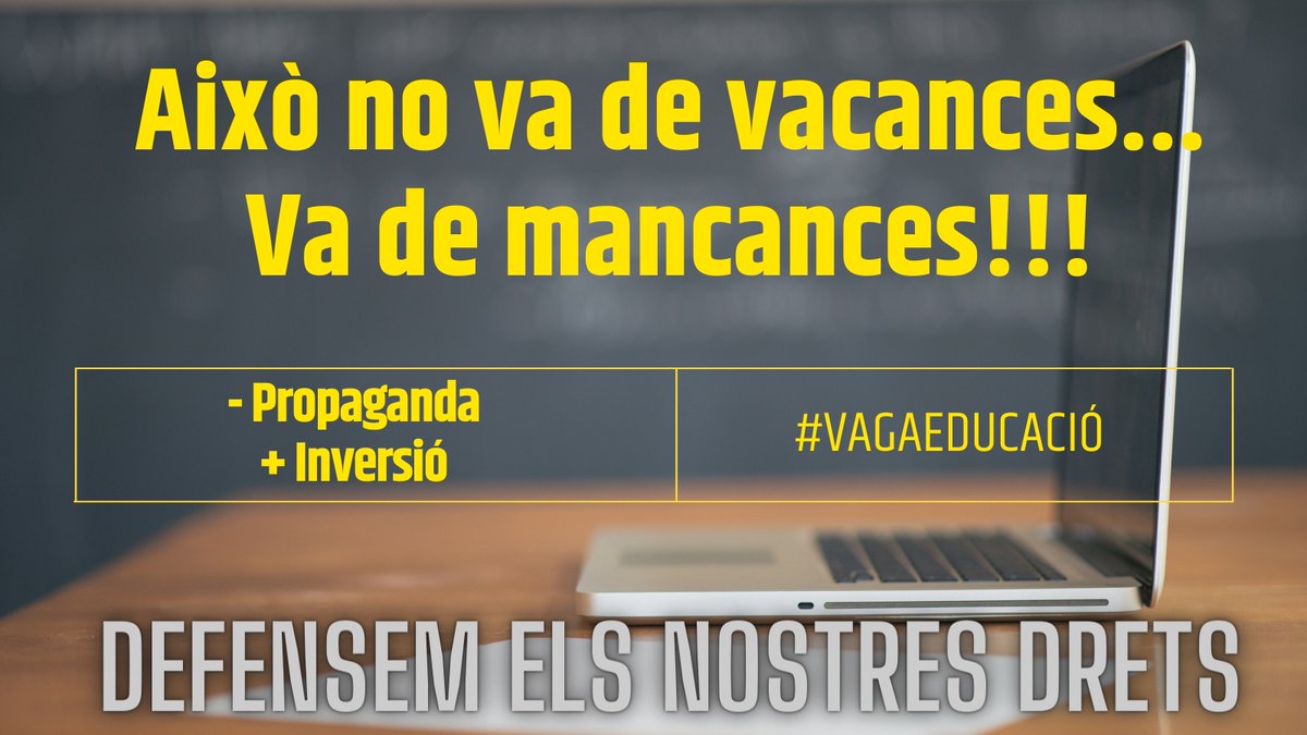 joanferrer_edu's tweet image. Això no va de vacances... Va de mancances!!!

➖ Propaganda
➕ Inversió 

#VagaEducació #CambrayDimissió