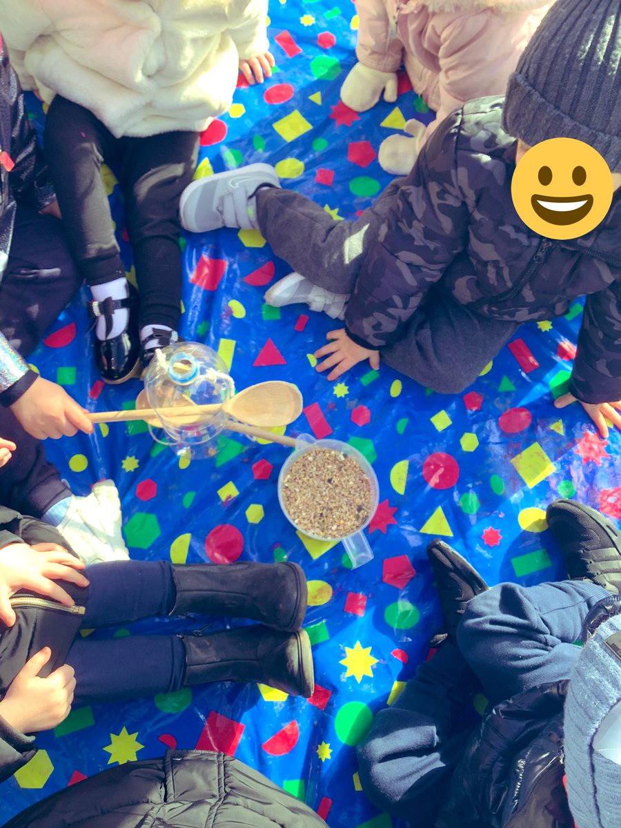 ESheret13's tweet photo. We loved making our own bird feeders for our outdoor area this morning. We can’t wait to watch to see what birds come to use them 🐦🕊🪶 
@LouiseD160514s @SMemorial https://t.co/RYTySsLsh1