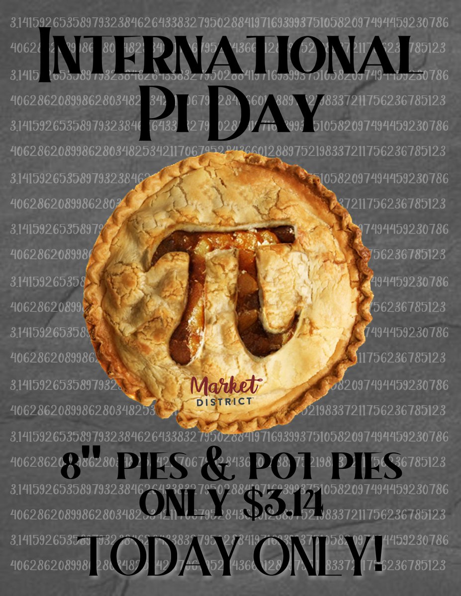 MDStrongsville's tweet photo. TODAY ONLY! $3.14 pot pies &amp; 8" bakery pies! HURRY!!! https://t.co/9FR0AFrOUd